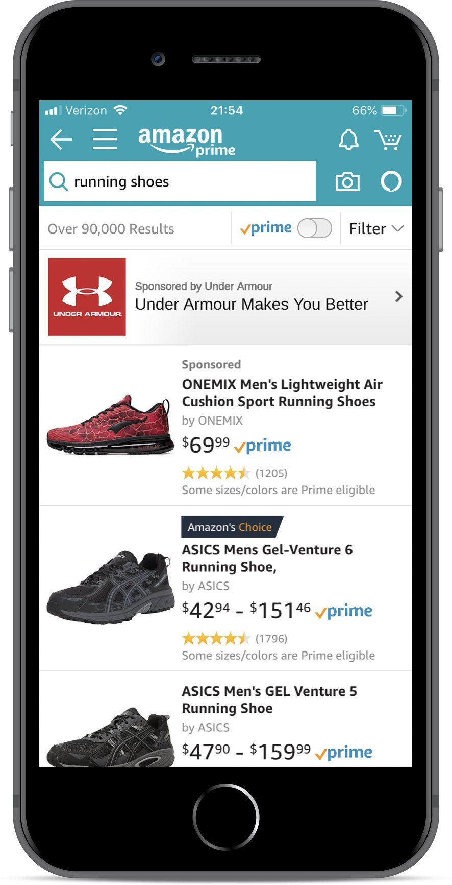 Amazon app running shoes