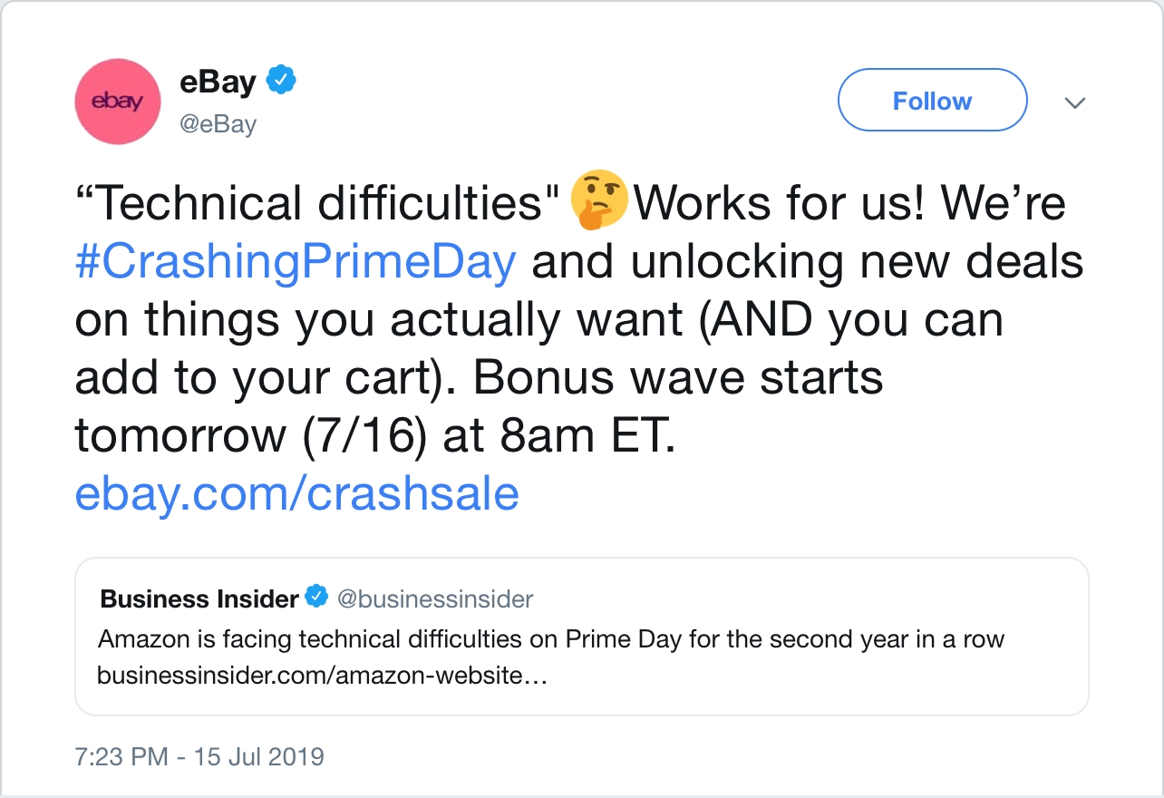 Amazon Prime Day crash