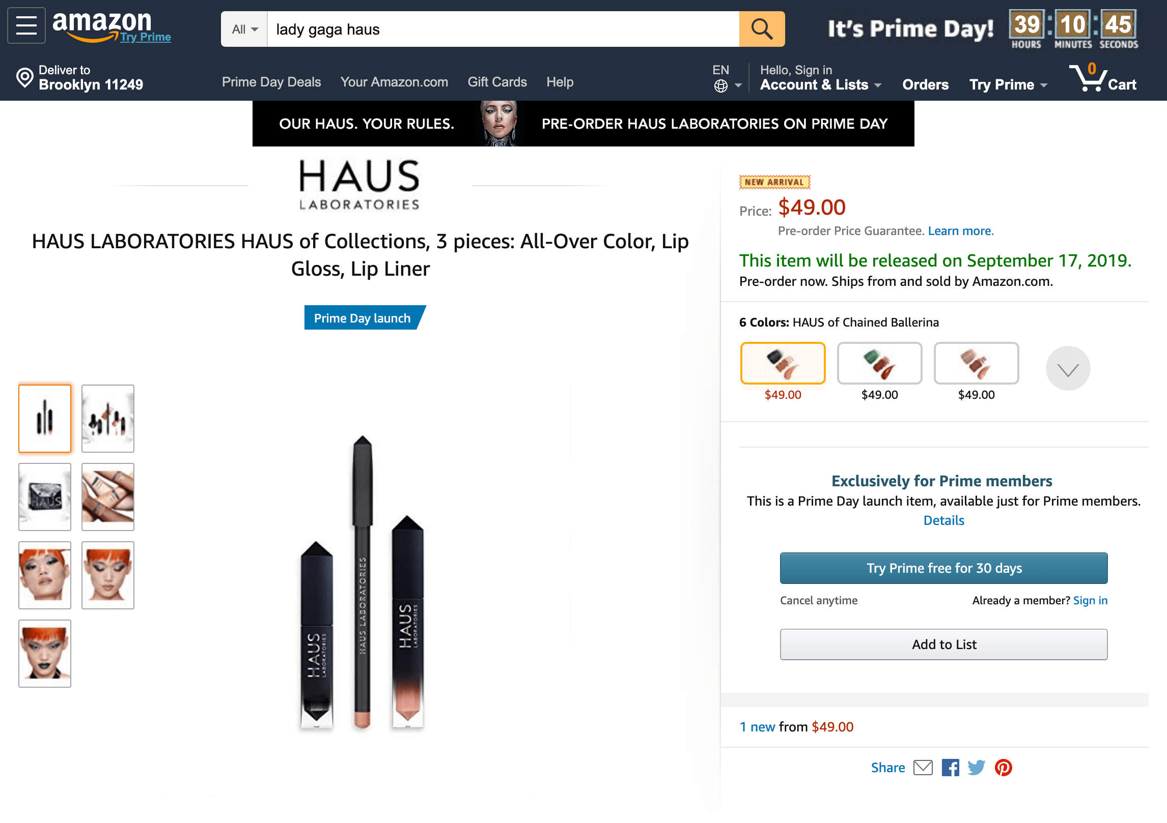 Haus Laboratories launch on Prime Day