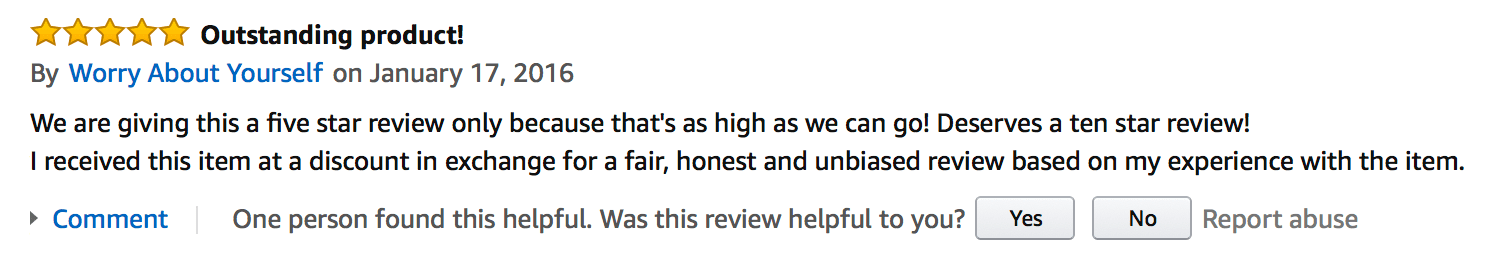 Amazon Incentivized Review