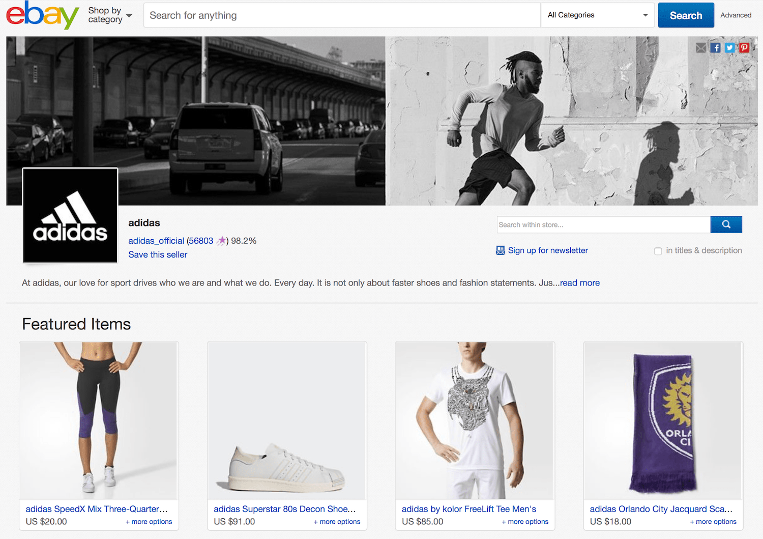 adidas store website