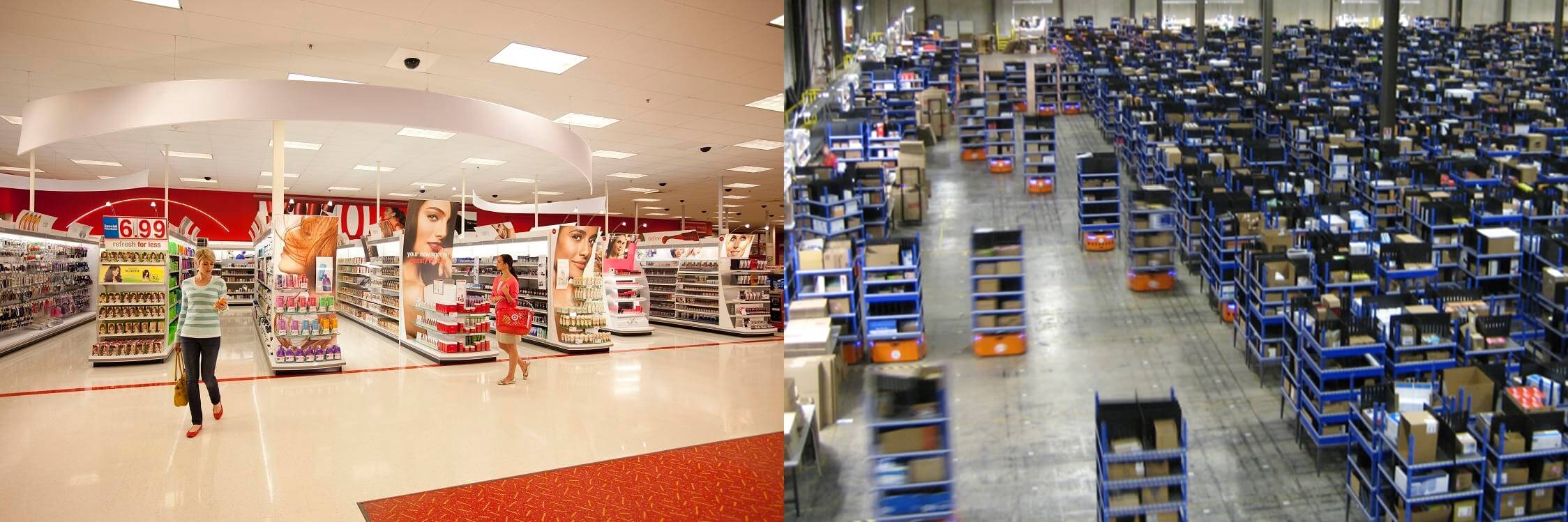 Target stores vs Amazon warehouses