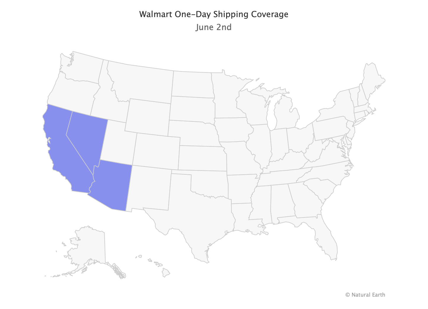 Walmart One-Day Shipping Coverage