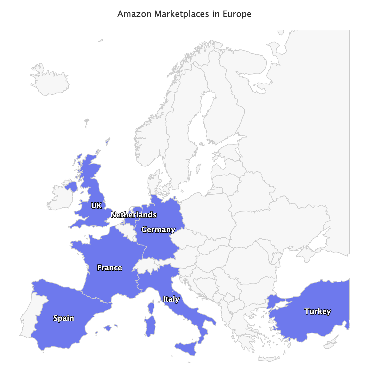 Amazon European marketplaces