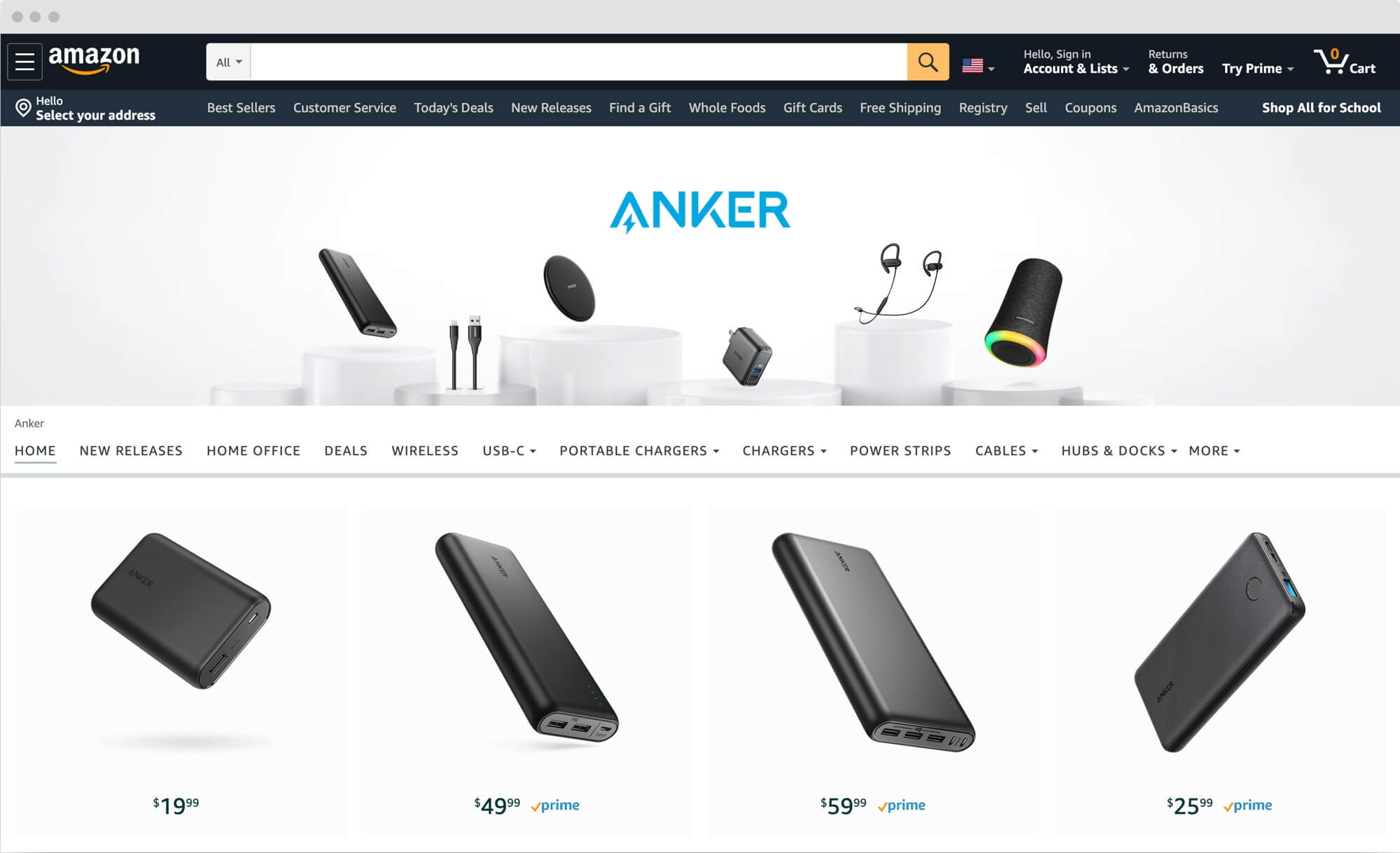 Anker on Amazon'