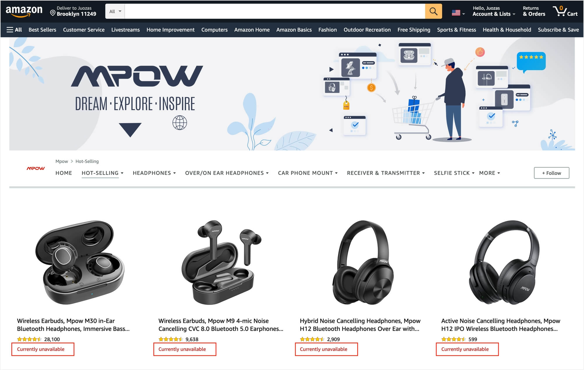 Amazon Suspends Amazon Native Brands Mpow and Aukey Marketplace