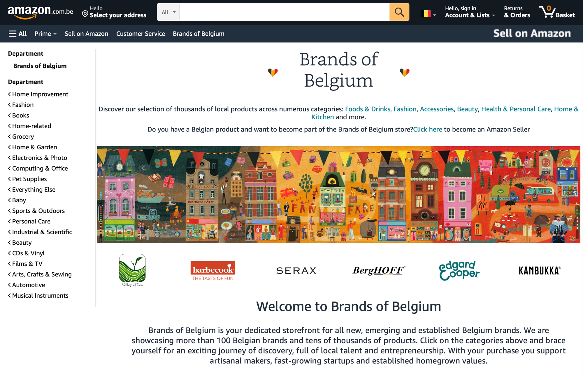 Amazon 'Brands of Belgium'