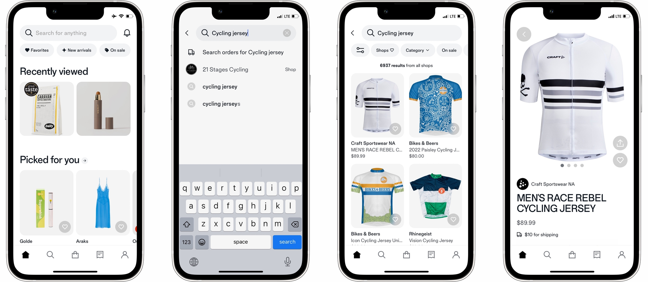 Shopify Shop app universal search