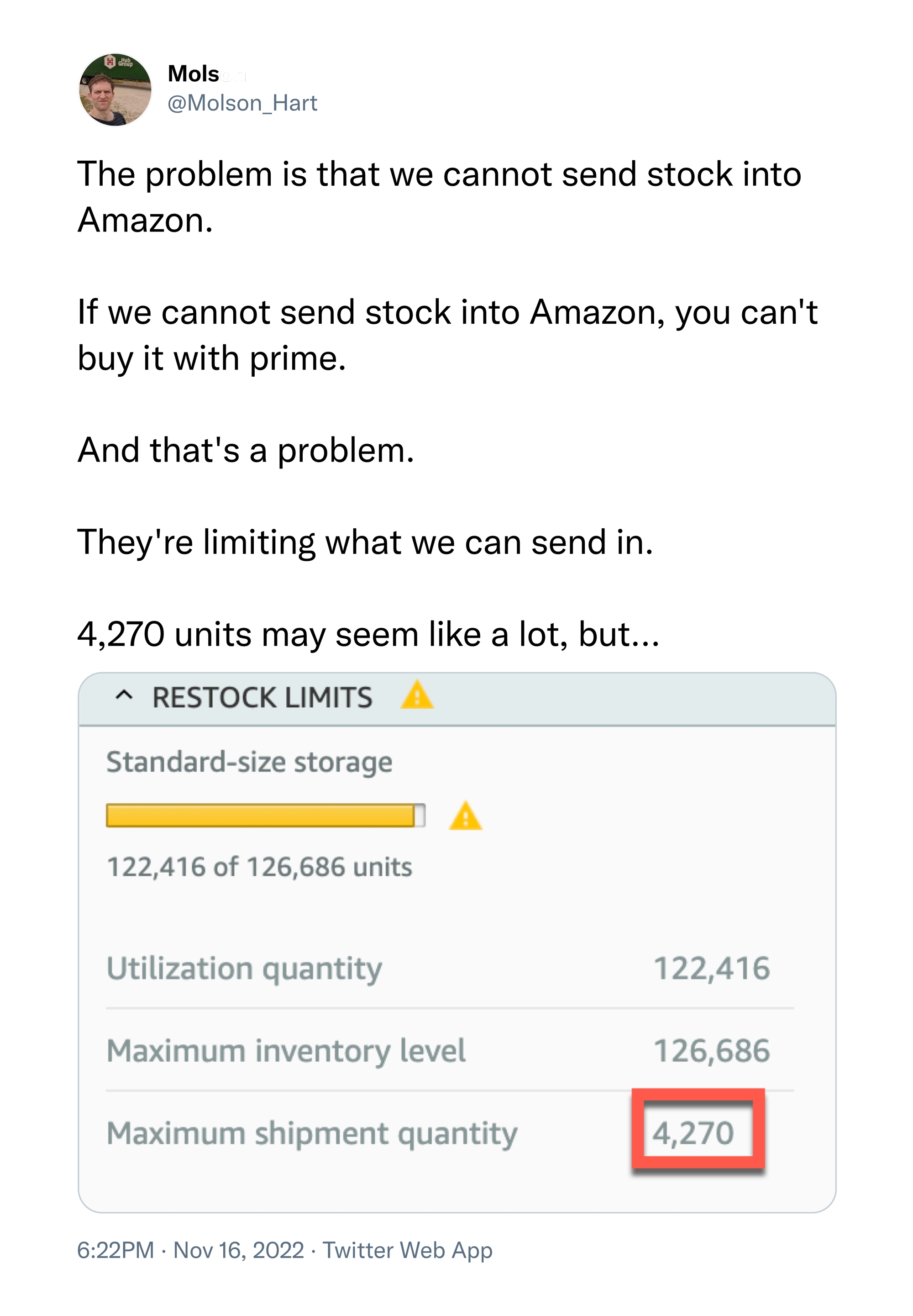 @Molson_Hart on Twitter on Amazon FBA limits