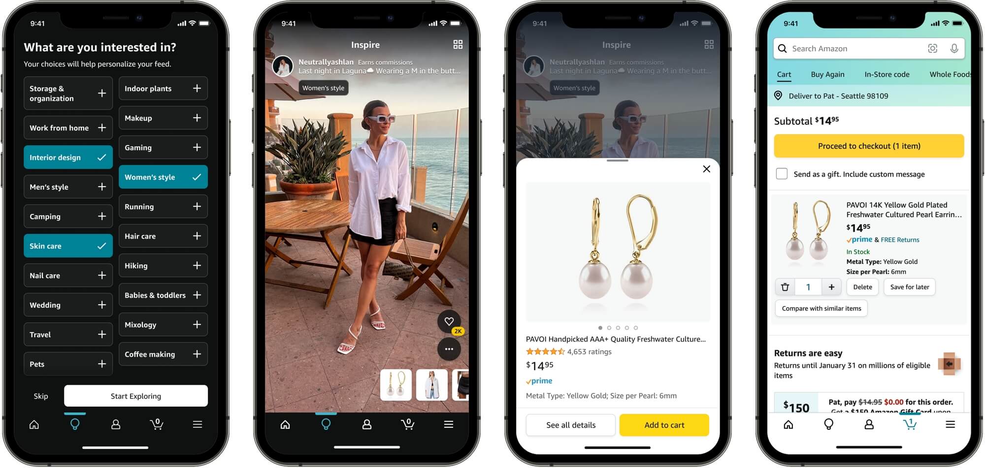 Amazon Inspire social shopping app