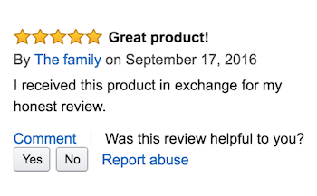 Incentivized Reviews