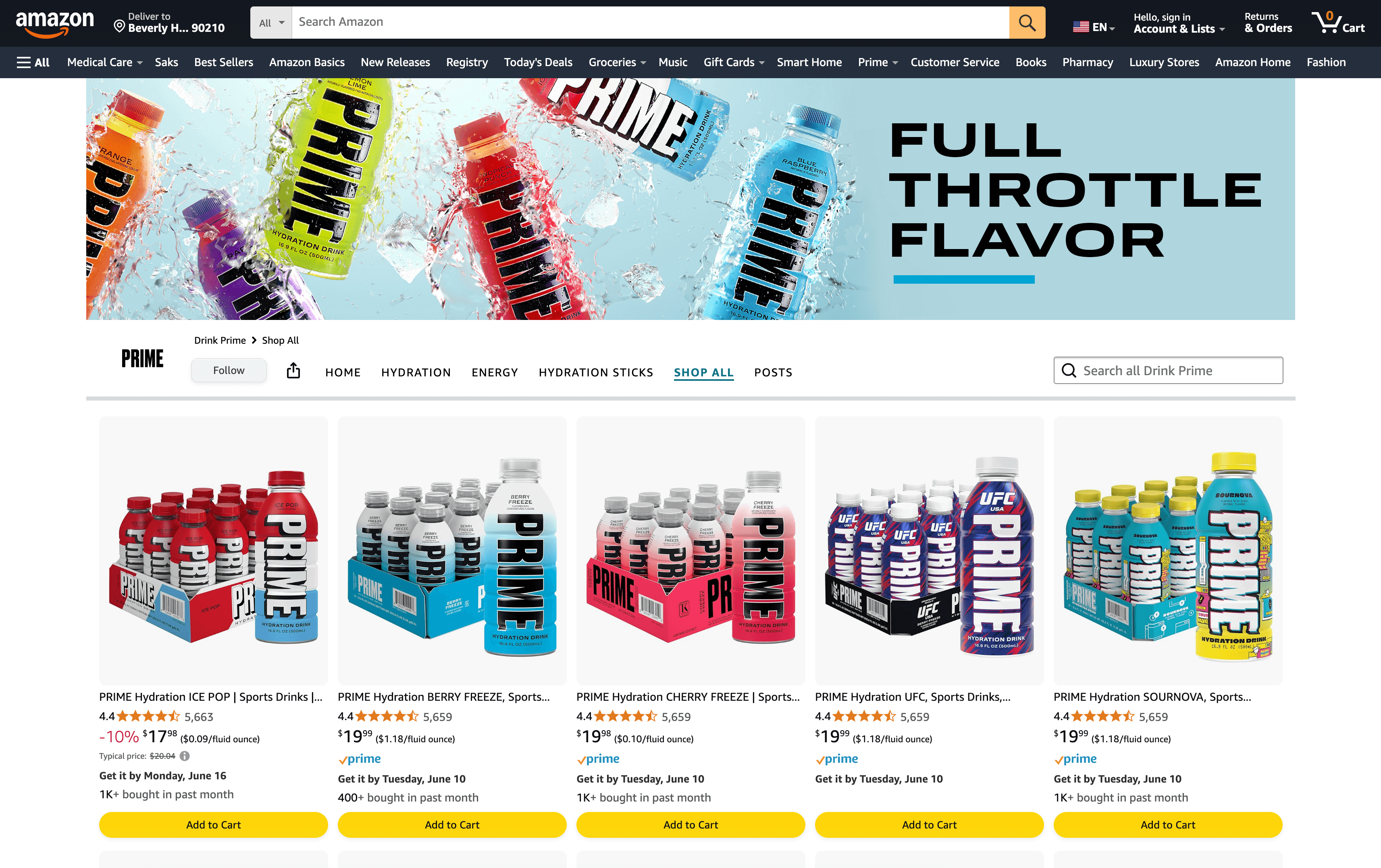 prime amazon storefront